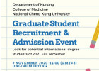 Graduate Student Recruitment & Admission Event ──Look for potential international degree students of 2021 Fall semeste